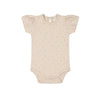 Organic Cotton Cap Sleeve Bodysuit - Elenore Pink