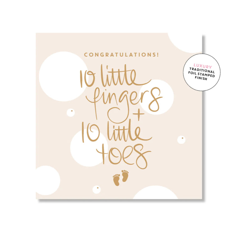 10 Little Fingers + Toes Card