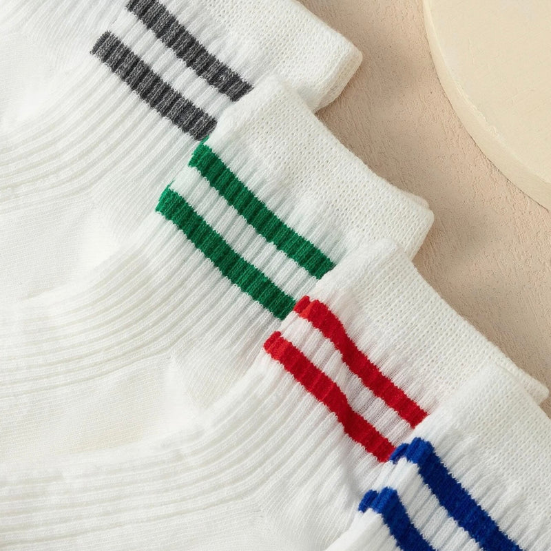 Kids Retro Ankle Crew Socks