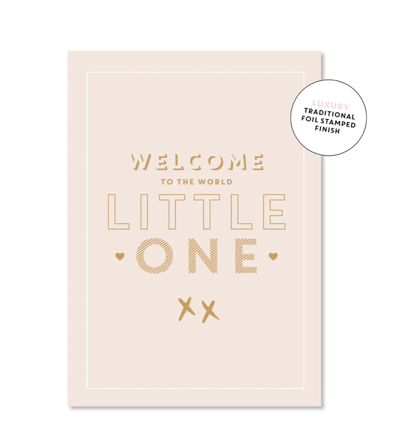 Welcome to the World Little One Card - Large