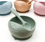 Silicone Scoop Bowl and Spoon Set