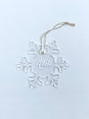 Personalised Snowflake Ornament - Christmas Font