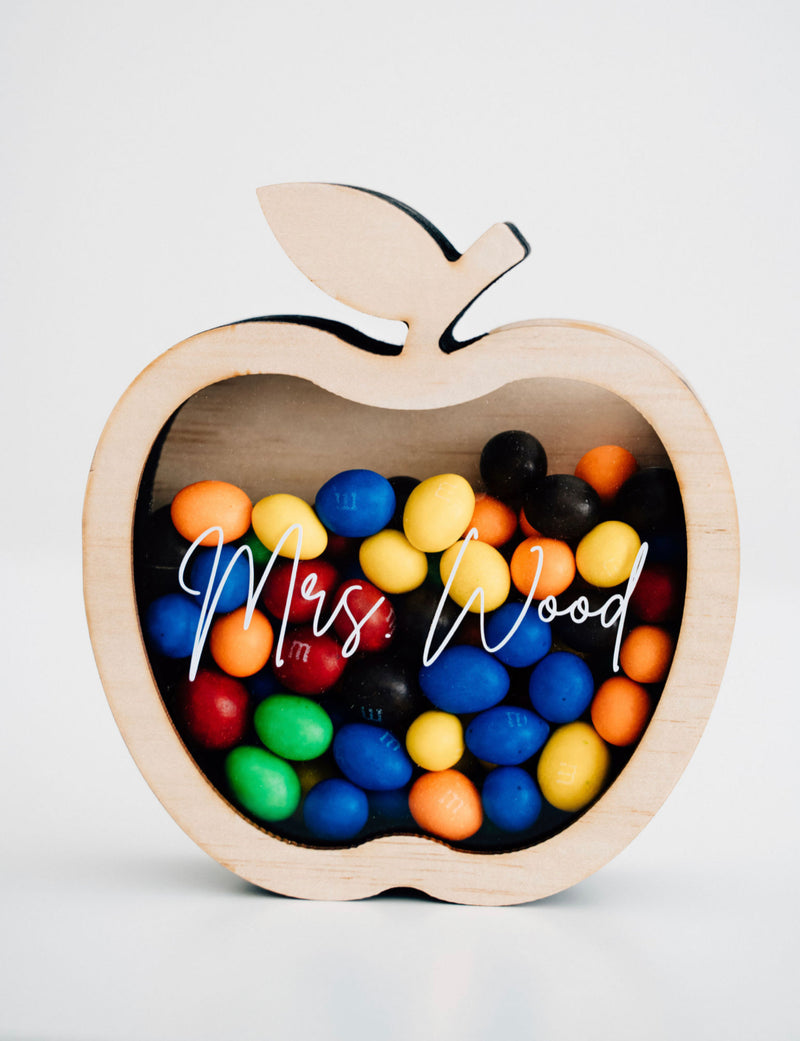 Personalised Teacher’s Apple Fillable Box