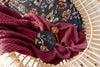 Mauve Diamond Knit Baby Blanket