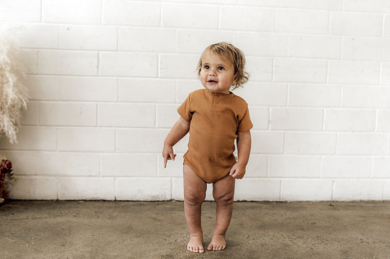 Chestnut Short Sleeve Bodysuit