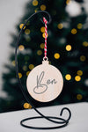 Personalised Wooden Bauble