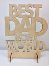 Father’s Day Best Dad in the World Plaque