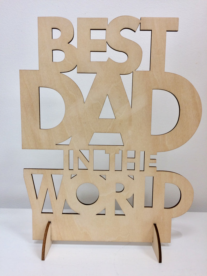 Father’s Day Best Dad in the World Plaque