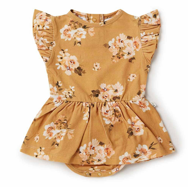 Golden Flower Organic Dress