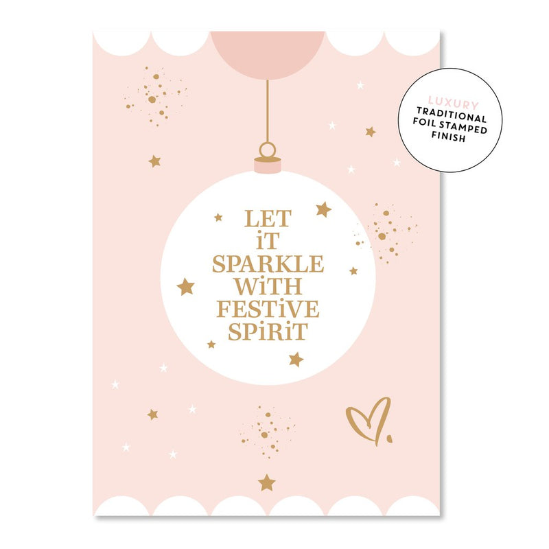Festive Spirit Bauble Card