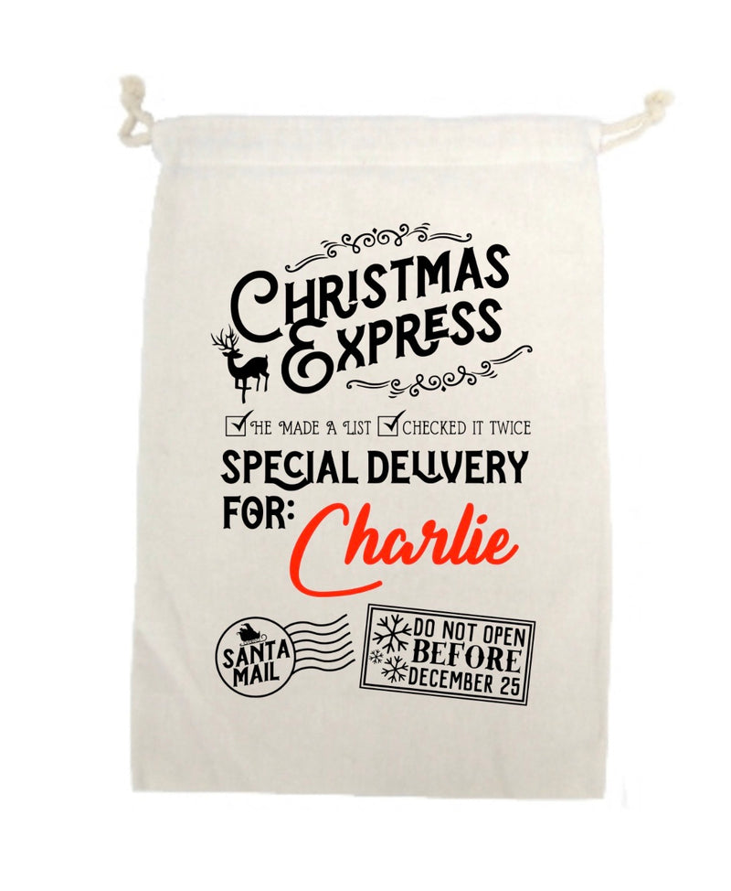 Personalised Christmas Express Sack