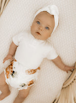 Milk Ribbed Topknot Headband
