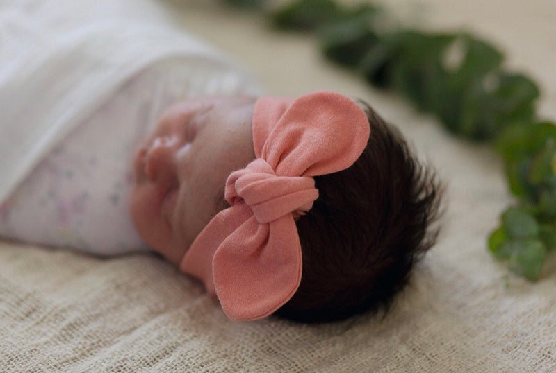 Peach Topknot Headband