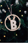 Reindeer Letter Ornament