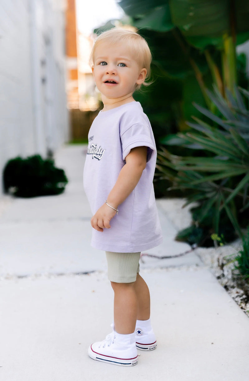 Beau Hudson Kids & Baby Rib Bike Shorts - Oatmeal