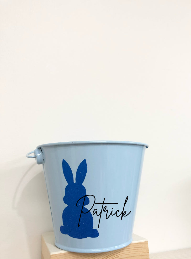 Personalised Glitter Easter Bunny Buckets