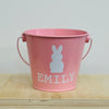 Coloured Personalised Easter Bunny Buckets