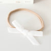 White Velvet Bow