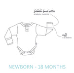 Rose Stripe Long Sleeve Bodysuit