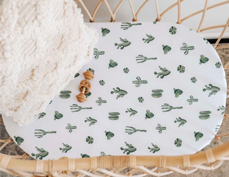 Cactus Bassinet Sheet | Change Cover