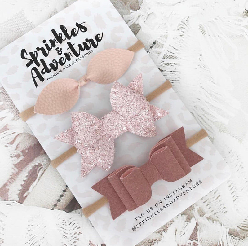 Sprinkles and Adventure Vintage Bow Set