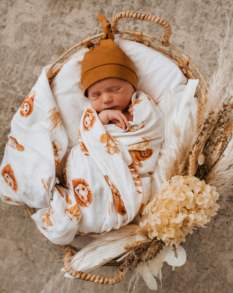 Lion - Organic Muslin Wrap