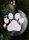 Personalised Pet Bauble Disc