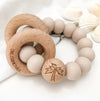 Rattle Silicone and Beech Wood Teether