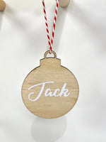 Personalised Wooden Bauble