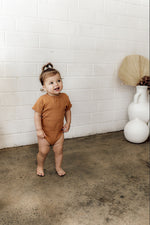 Chestnut Short Sleeve Bodysuit