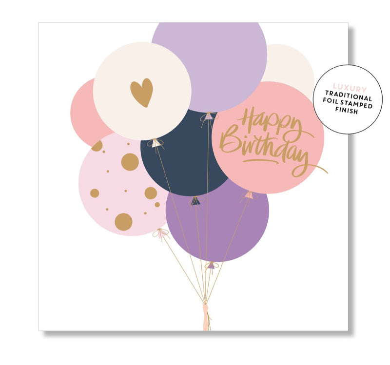 Pretty Birthday Balloons Card