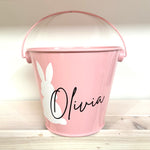 Pastel Personalised Easter Bunny Buckets