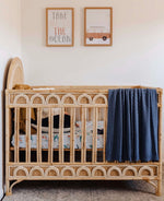 Whale Fitted Cot Sheet