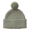 Peppi Rib Cotton Knit Hat with Pom Pom