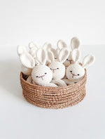 Crochet Bunny Rattle - Coconut