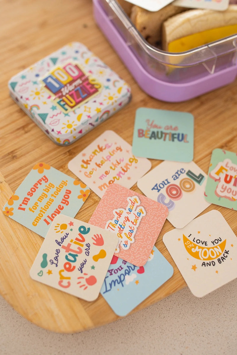 Miss Kyree Loves 100 Warm fuzzies - Affirmations for your Kids school lunches