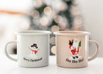 Enamel Christmas Mugs