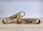 Personalised Fathers Day Wooden Bottle Opener