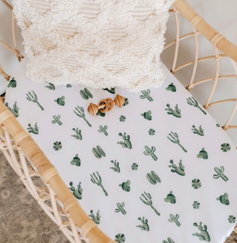 Cactus Bassinet Sheet | Change Cover