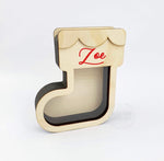 Personalised Wooden Stocking Fillable Box