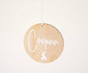 Personalised Wooden Easter Disc