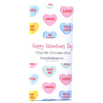 Valentine’s Milk Chocolate Wrap Block - Candy Hearts