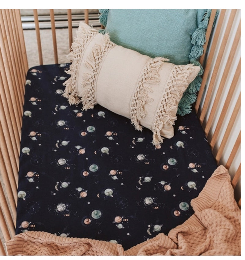 Milky Way Fitted Cot Sheet