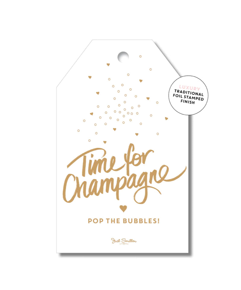 Time for Champagne Gift Tag