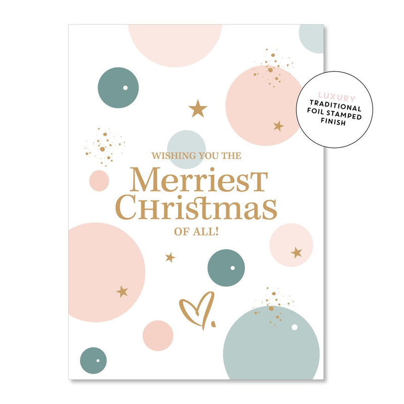 Merry + Festive Bauble Card