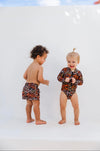 Beau Hudson Kids & Baby Sunset Nights Sleeved Swimsuit