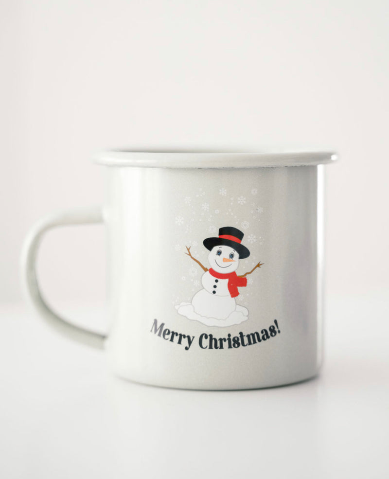 Enamel Christmas Mugs