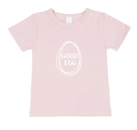 Good Egg Tee - Blush Pink