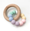 Duo Silicone and Beech Wood Teether