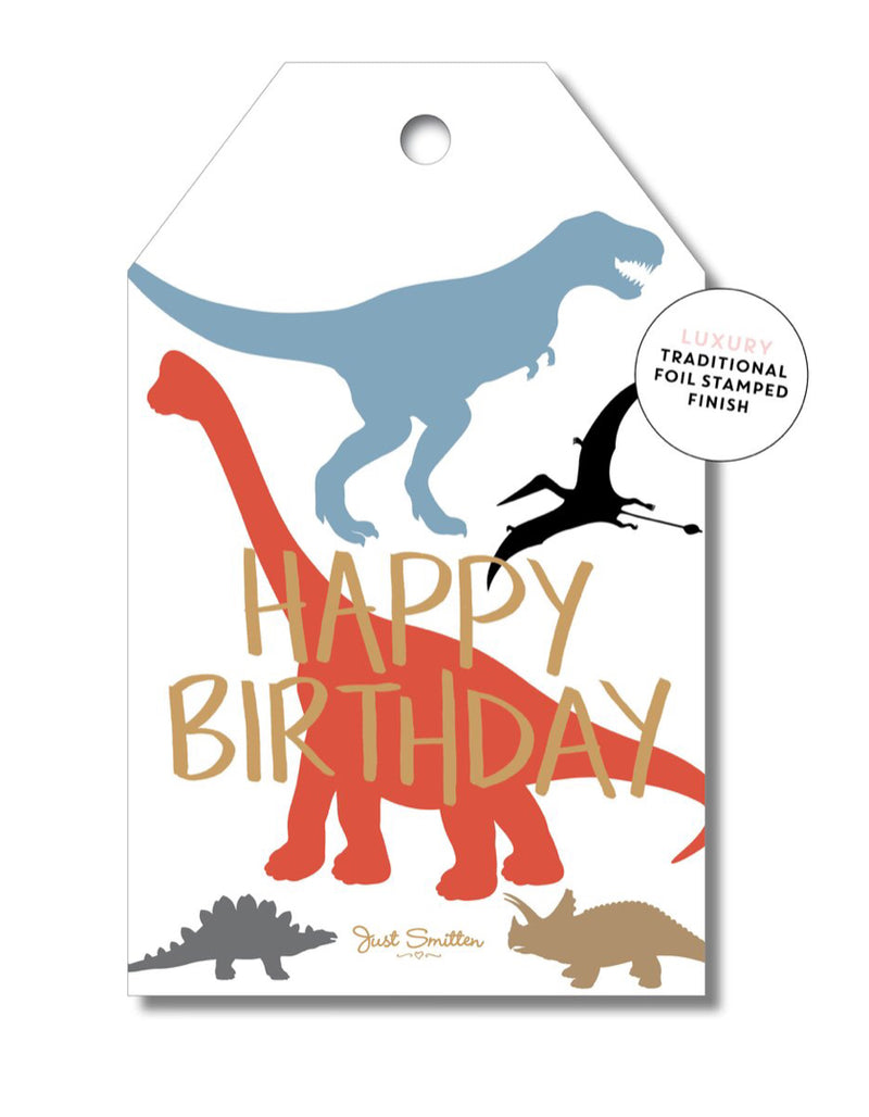 Dinosaur Birthday Tag